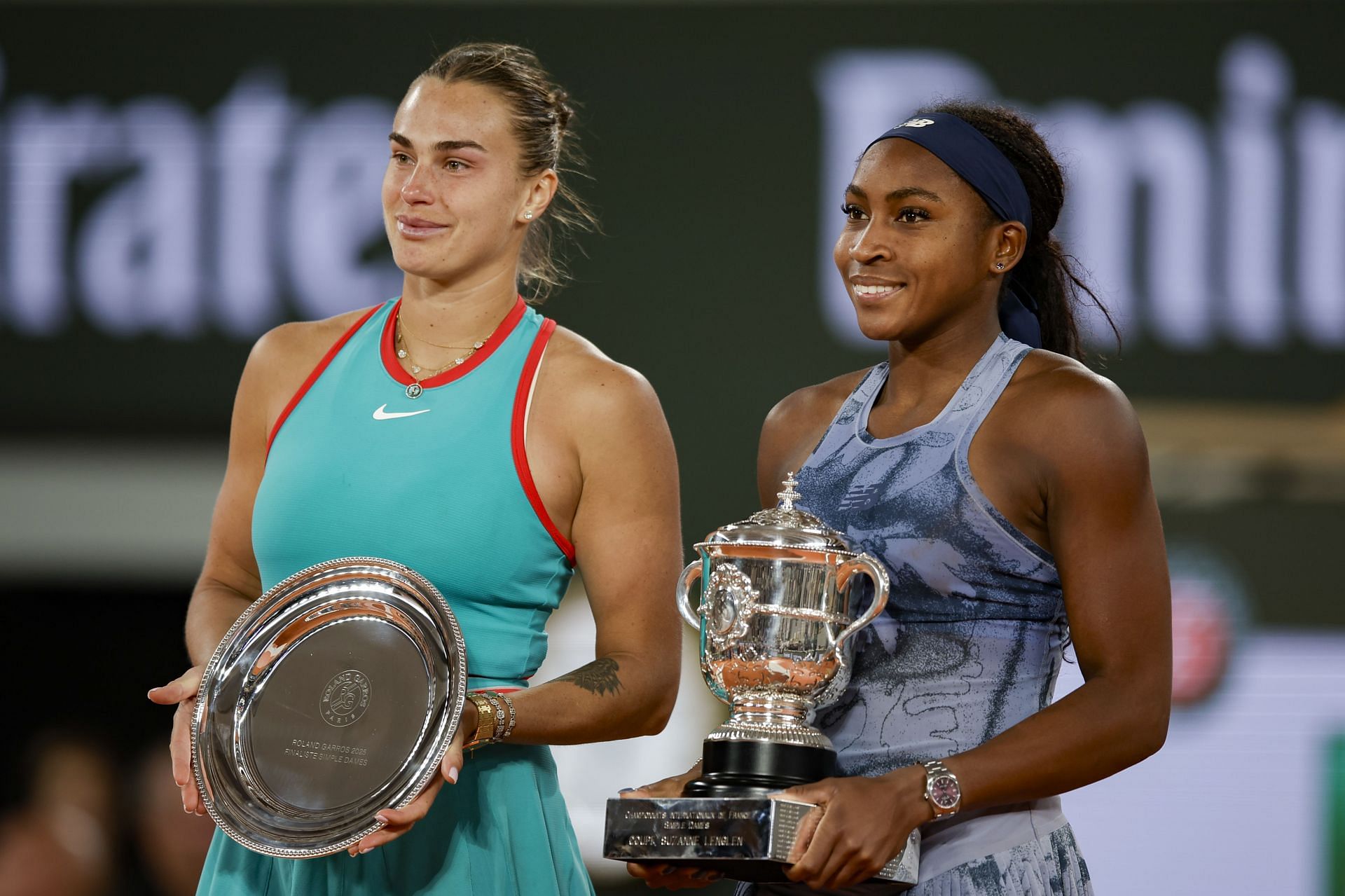 Aryna Sabalenka and Sabalenka at the 2025 French Open - Source: Getty